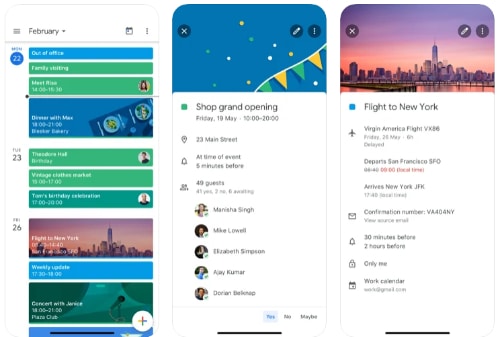 google calendar app