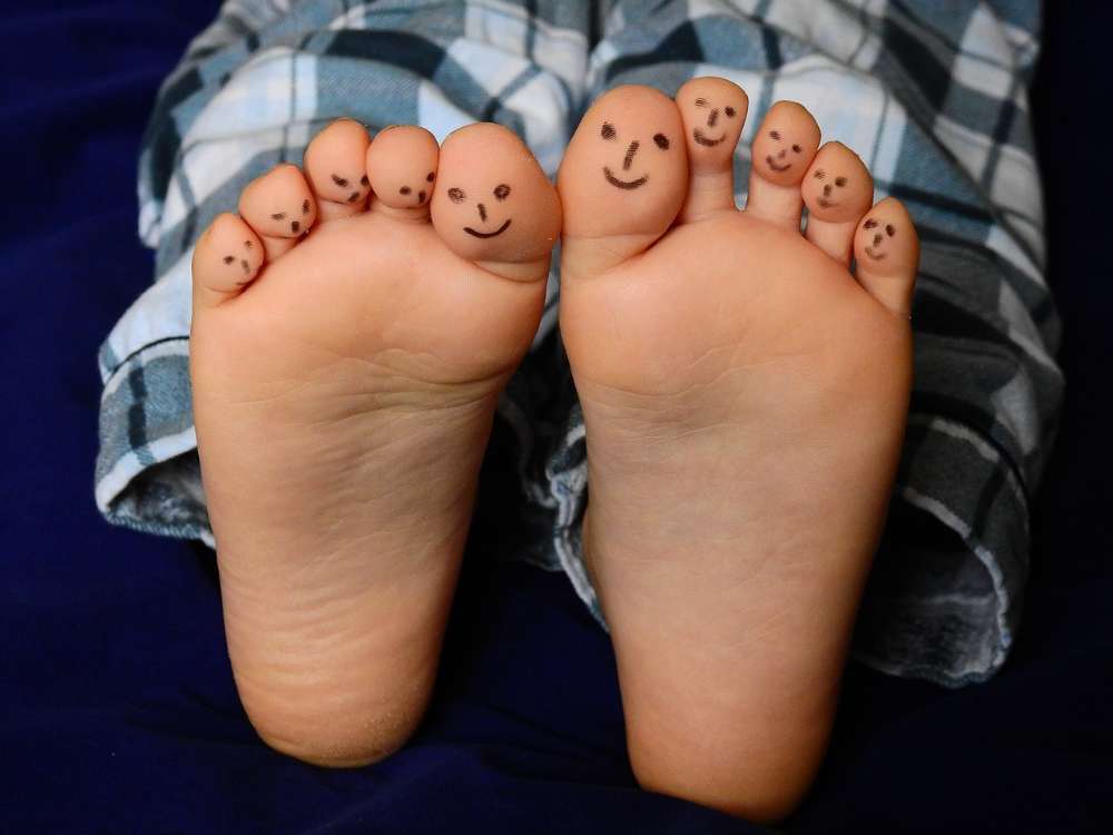 feet smile