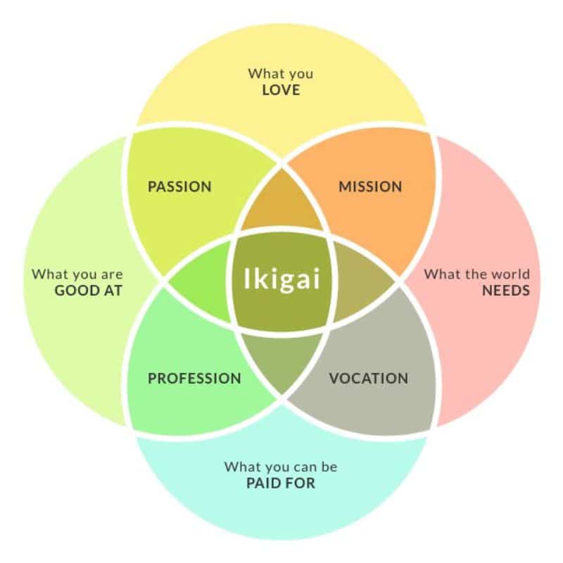 ikigai diagram life purpose