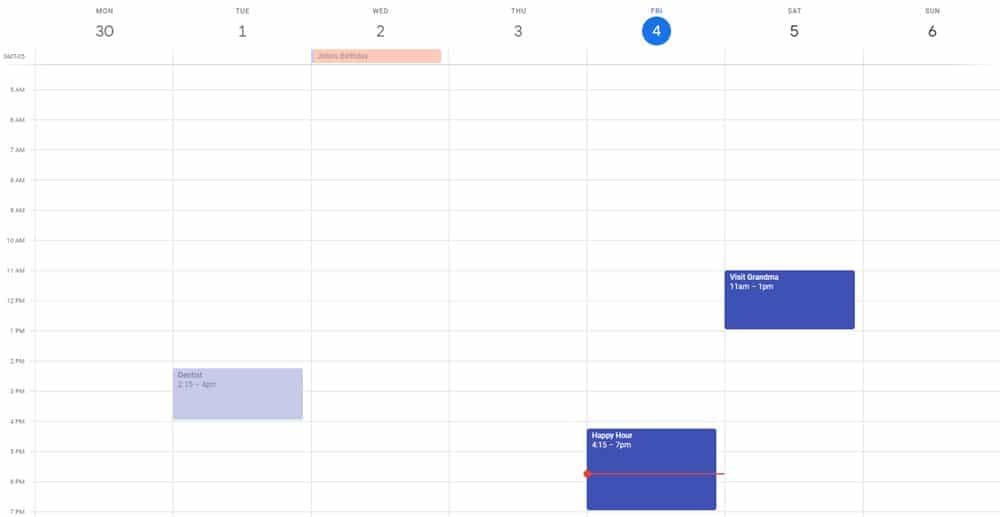 calendaring before