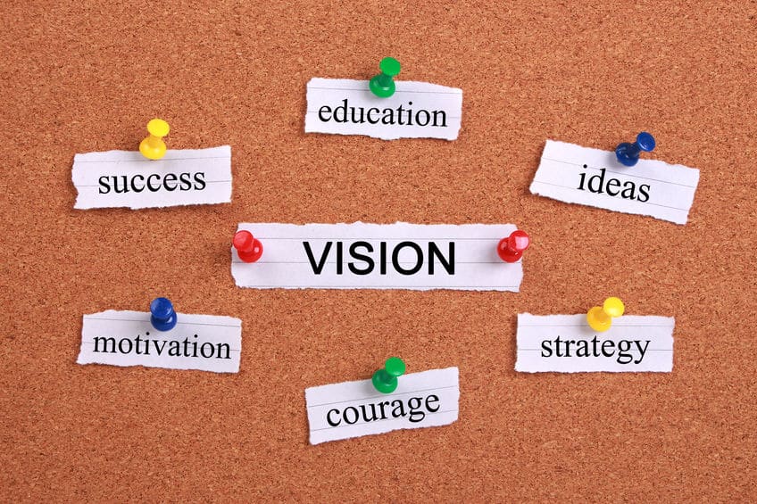 vision board cork pins