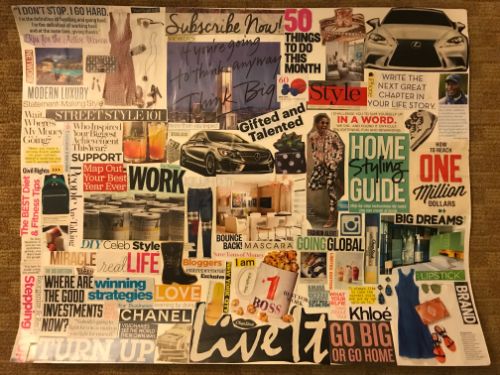 vision board ideas goals future
